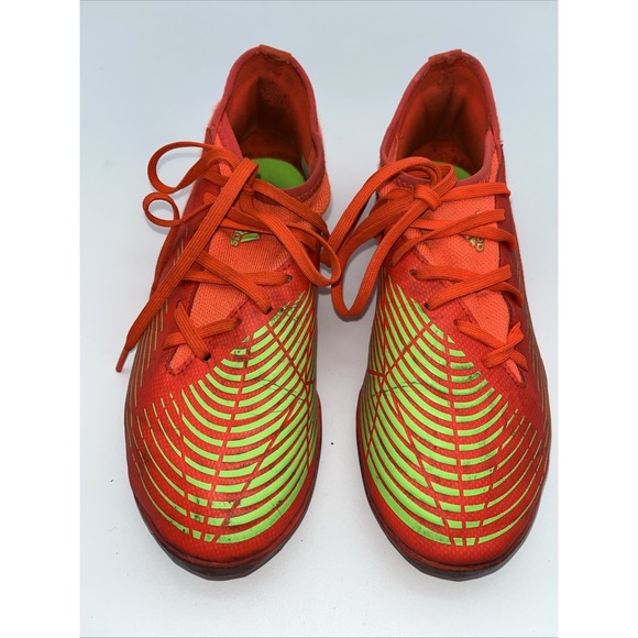 Adidas JR Predator Edge .3 Turf - Solar Red-Solar Green Size 5 - Picture 2 of 8